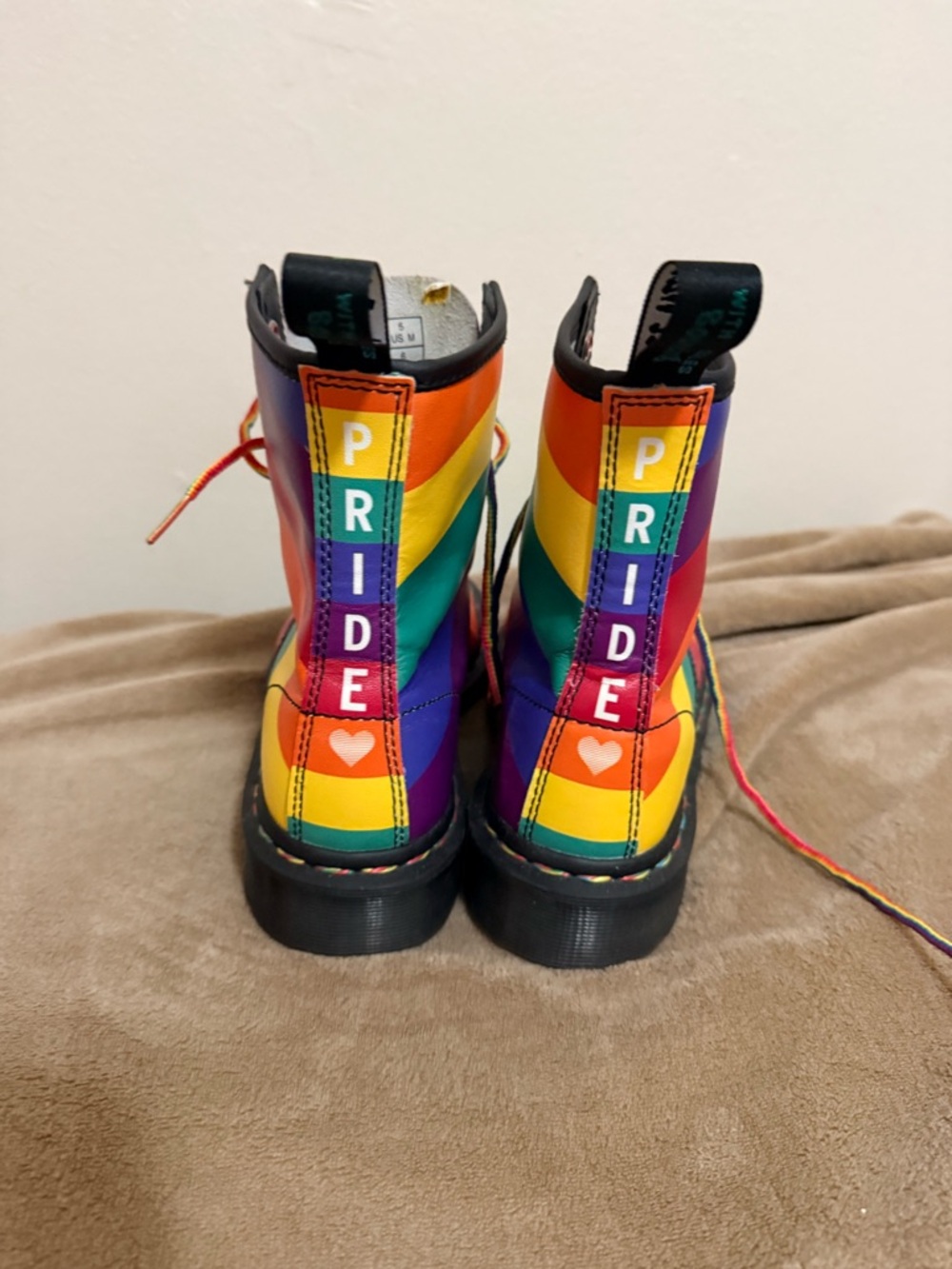 Dr. Martens Rainbow Pride Lace-Up Boots - Picture 3 of 6